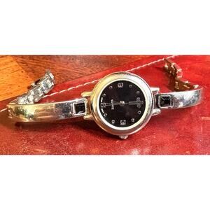 Women's 25mm silver Tone Have Faith Watch, Bracelet Band, Cross at 12:00